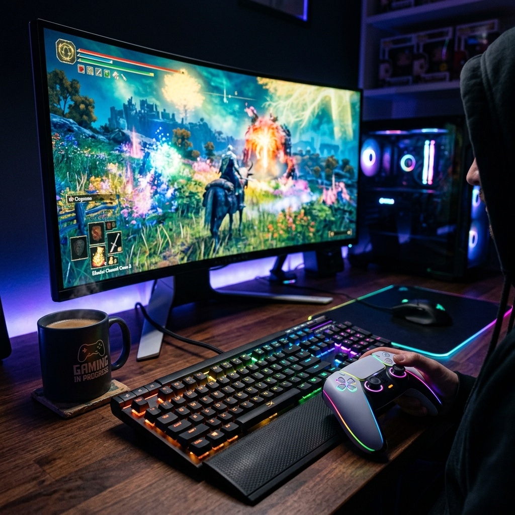 Setup gaming RGB iluminado Caracas