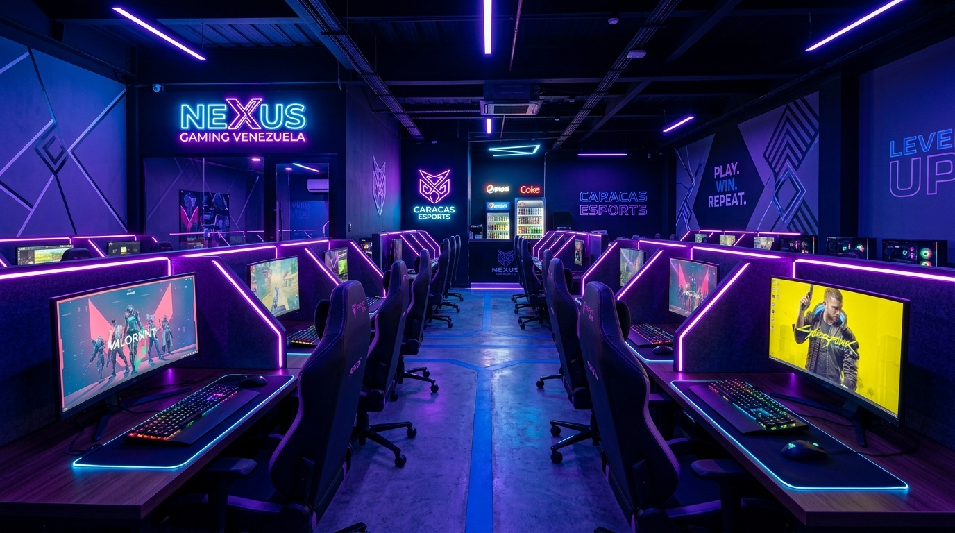 Interior principal Cafe Gamer VE Caracas
